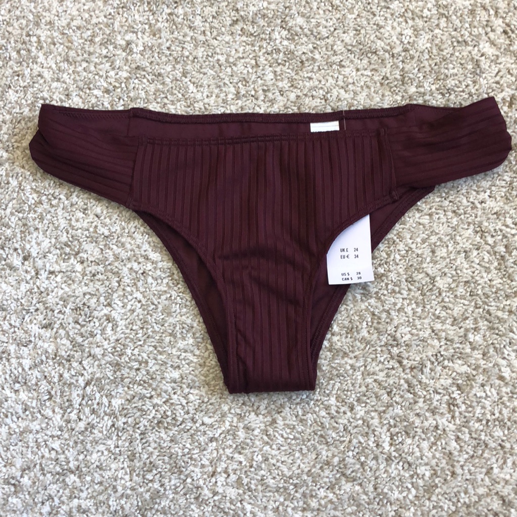 Brand New Maroon Bikini Bottoms